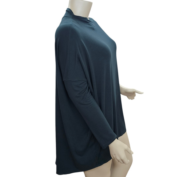 NWT Bryn Walker Tunic Top Womens XL Dimitri Green Oversized Lagenlook Dolman - Picture 2 of 13